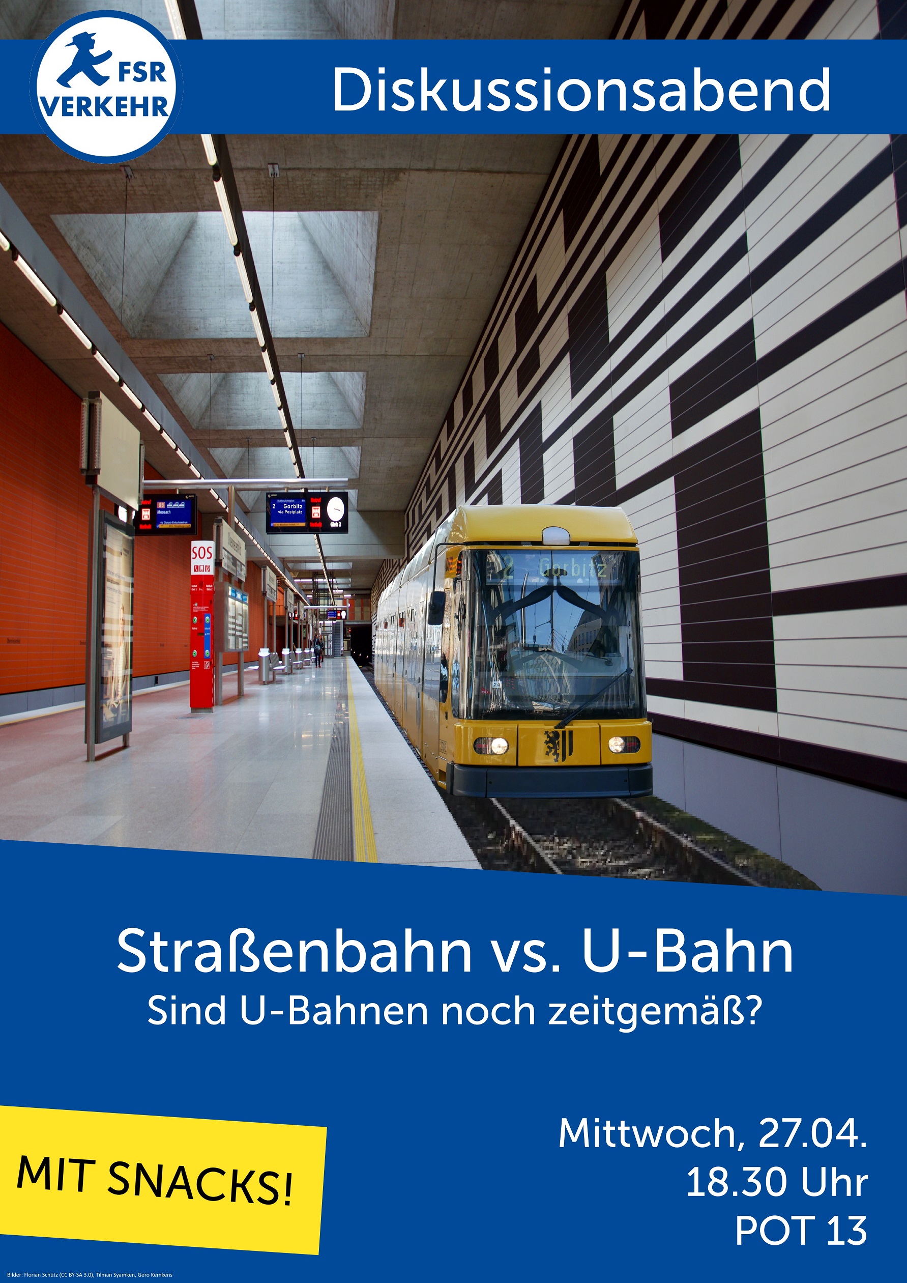 Diskussionsabend: “Straßenbahn vs. U-Bahn – Sind U-Bahnen noch zeitgemäß?”