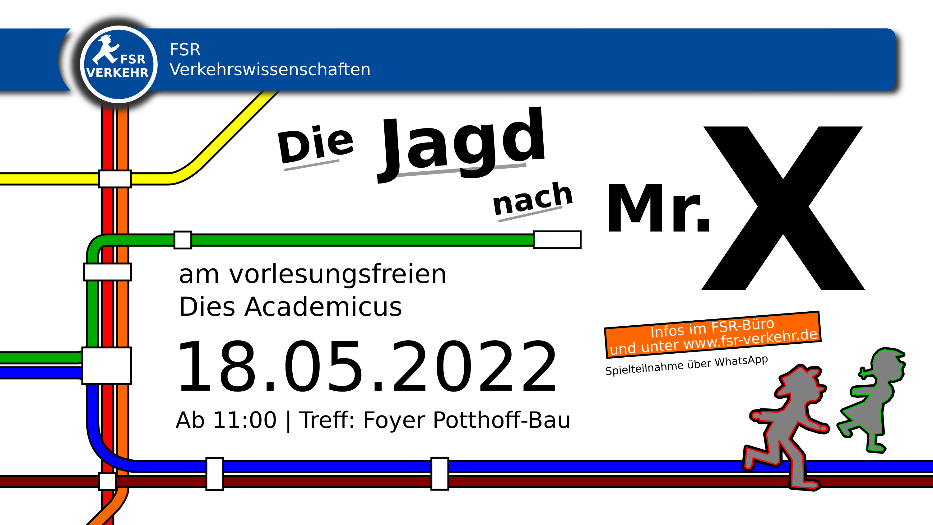 Einladung und Informationen zur Jagd nach Mr. X