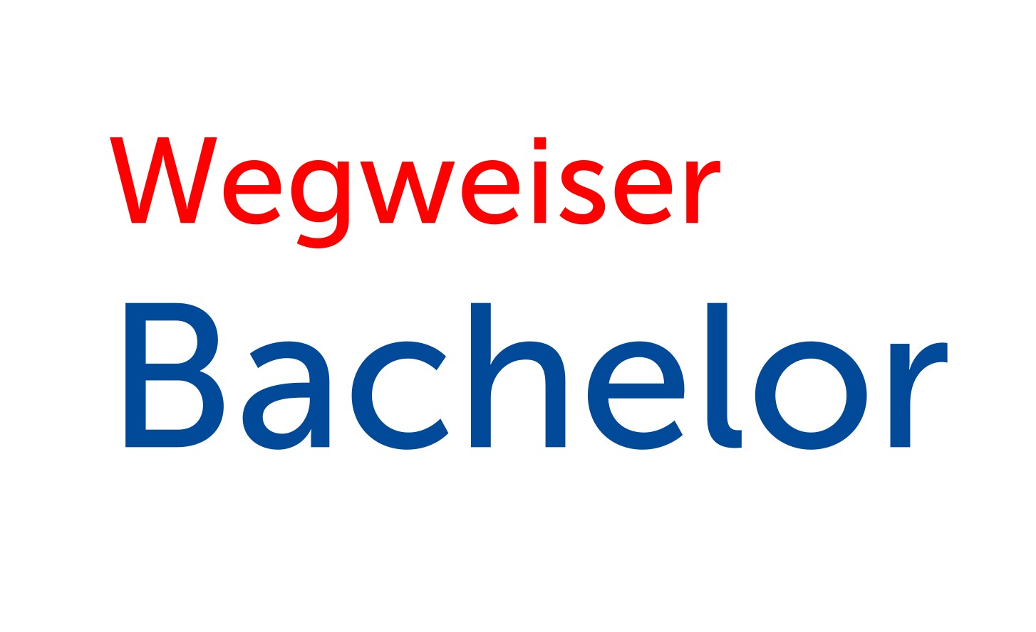 Wegweiser Bachelor