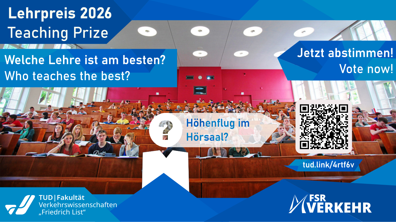 Ihr könnt gute Lehre honorieren! – Lehrpreis 2026