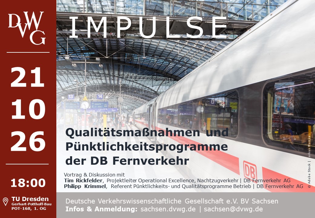 Qualitätsmaßnahmen und Pünktilchkeitsprogramme der DB Fernverkehr